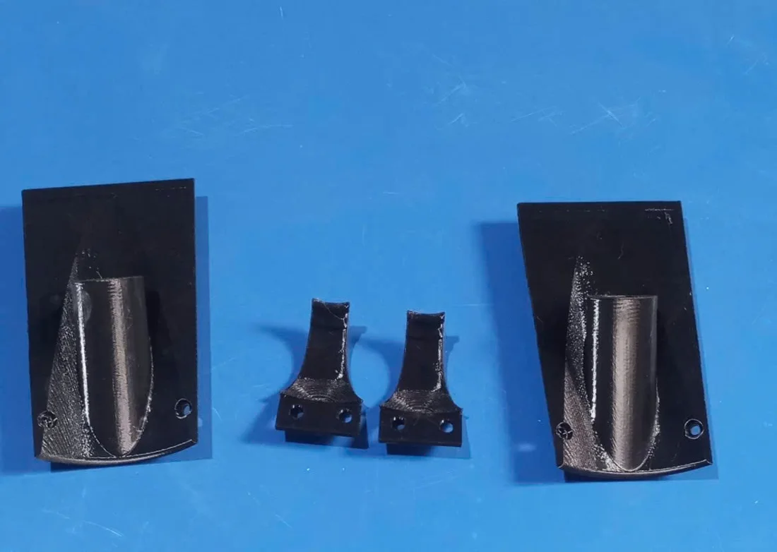 Chi tiết dạng máng và giá đỡ do Khởi Minh trực tiếp in 3D
