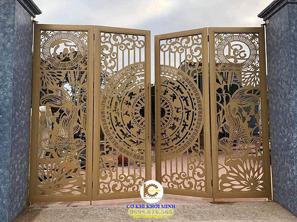 mẫu cửa cổng sắt cắt cnc đẹp